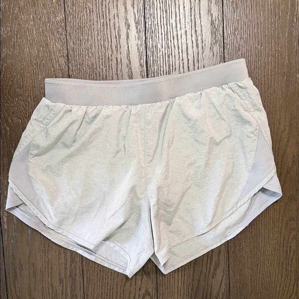 Under Armour Light Gray Women's Athletic Shorts